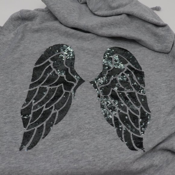 Light Grey Victoria's Secret Angel wings zip up - Picture 5 of 6